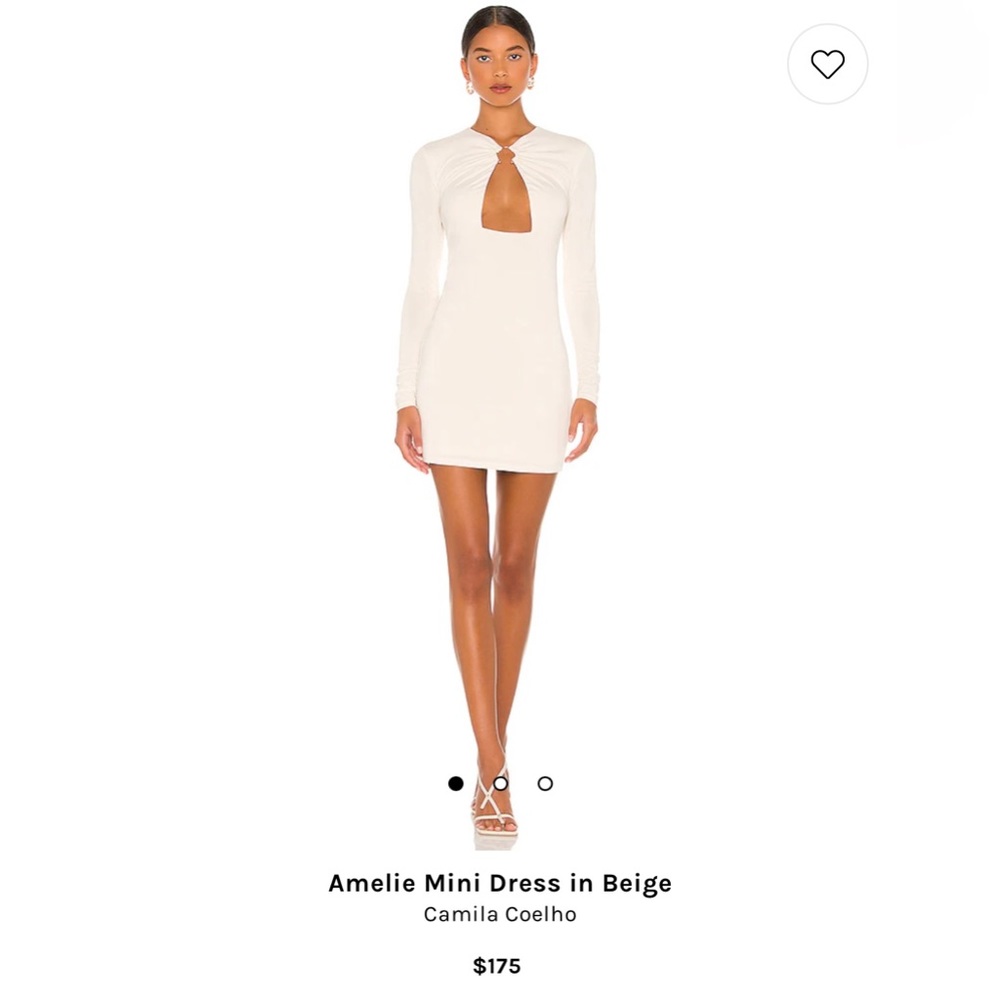 Camila Coelho, Amelie Mini Dress in Beige